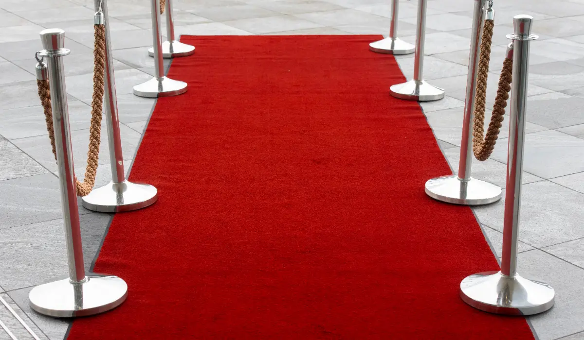 Laying Custom Event Carpet