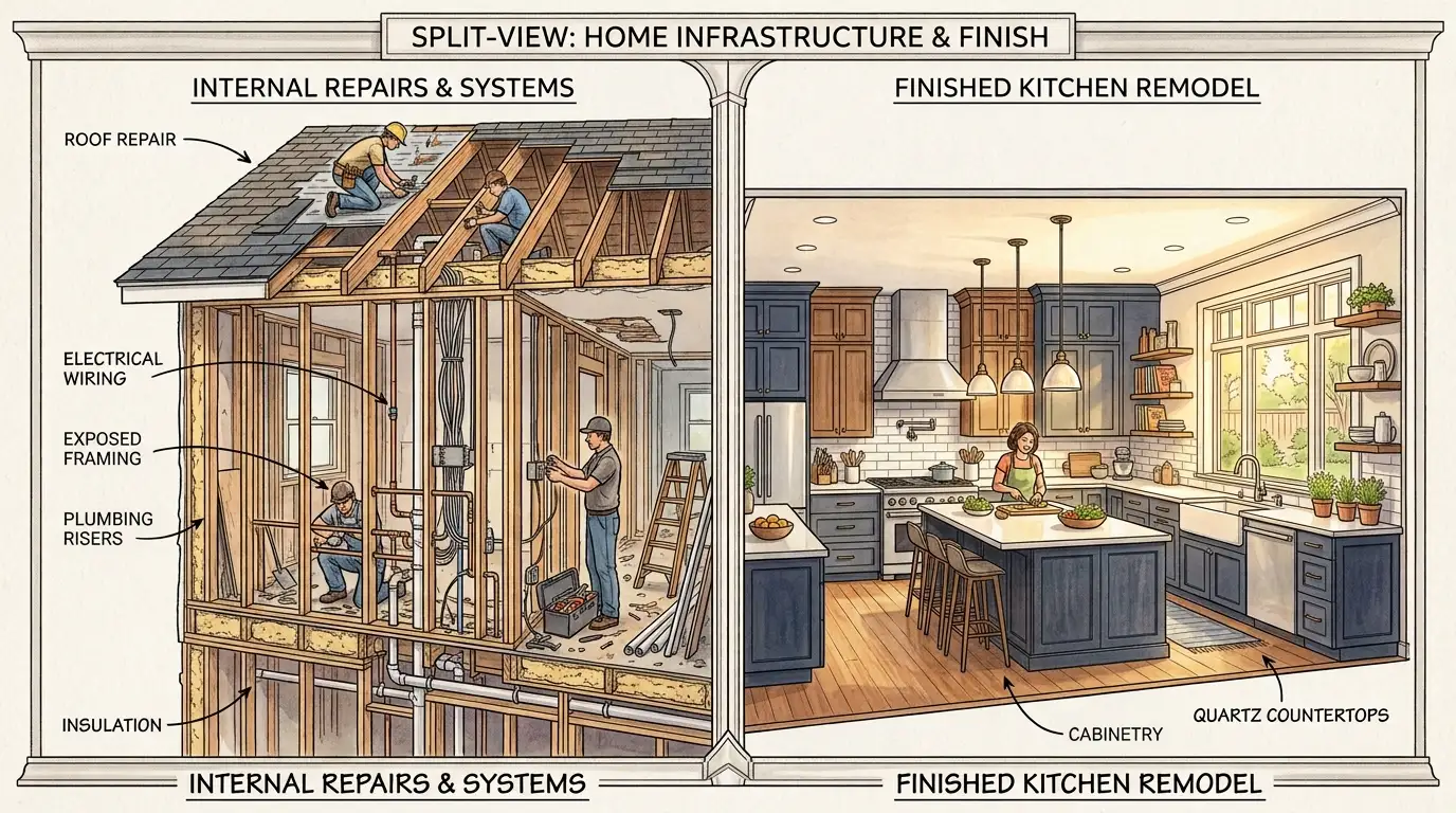 Which Home Improvements Should Be Completed Before a Kitchen or Bathroom Remodel?